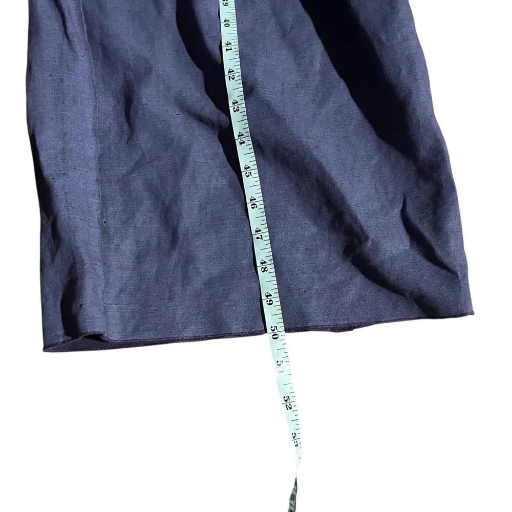 Gudrun Sjoden Denim Overalls Linen Blend Cropped Wide Leg Jumpsuit - Size S - Picture 4 of 6